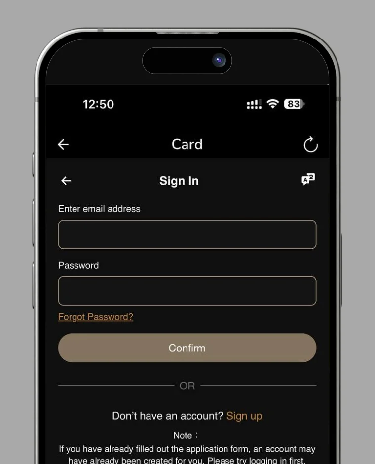 Card access step 2