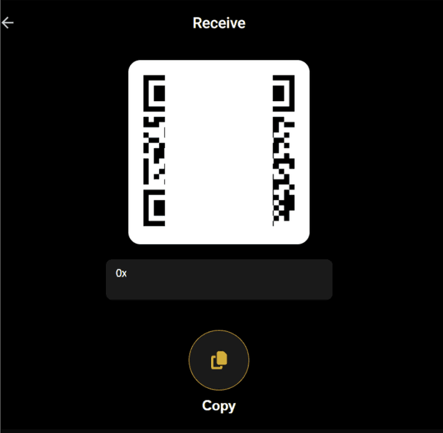 How to check your wallet address step 2