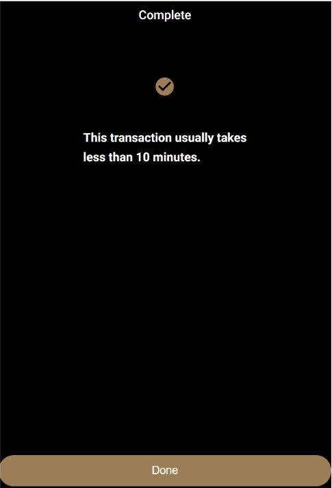 How to send crypto step 4A