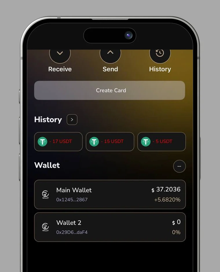 Second wallet step 4
